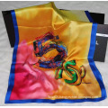 100% Silk Georgette Satin Brocade Scarf